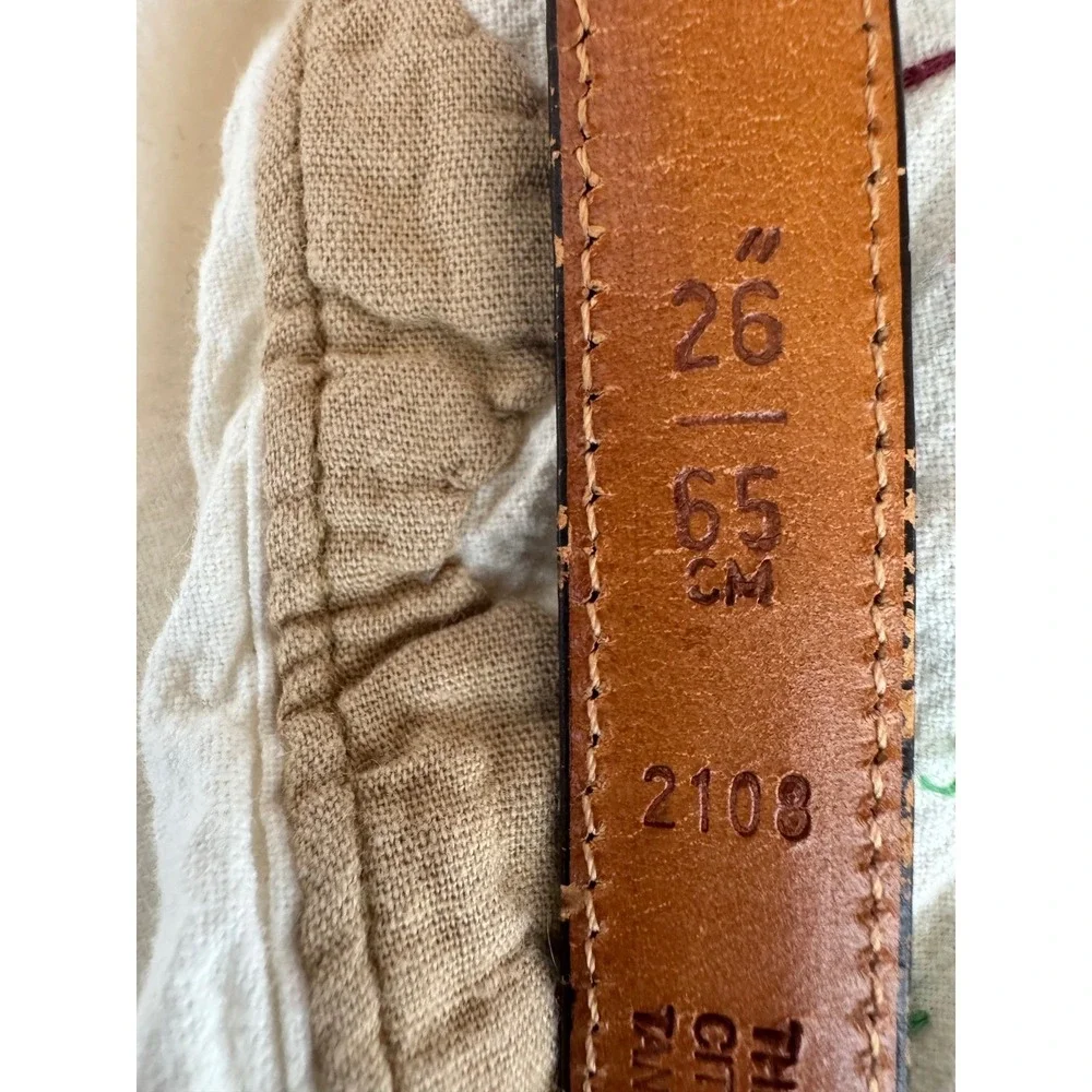 Vintage Coach Leather Belt Solid Brass Buckle Made in‎ NYC size 26
